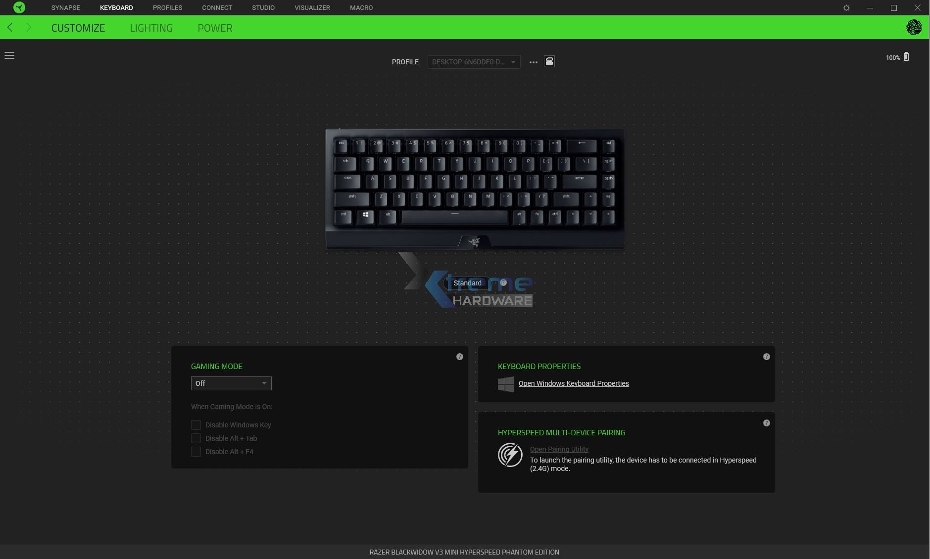 Razer Synapse BlackWidow V3 Mini HyperSpeed 1 ed072
